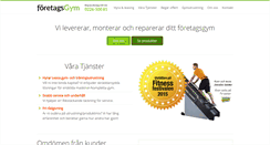 Desktop Screenshot of foretagsgym.com